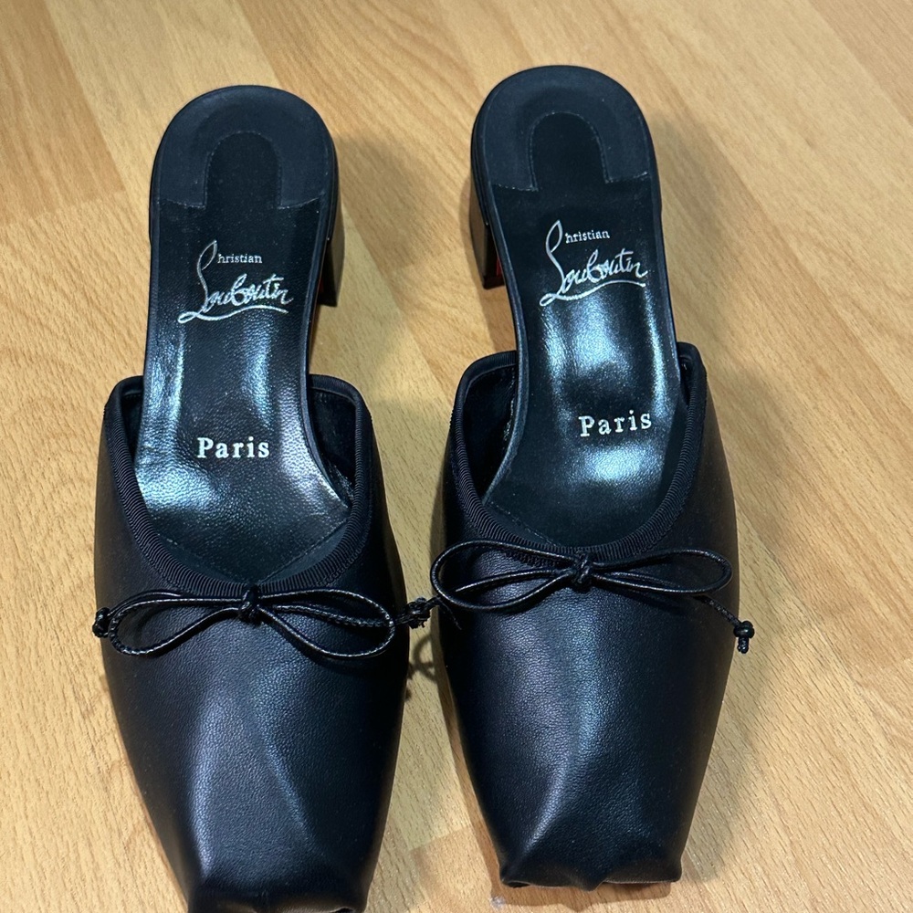 Christian Louboutin Black Ballet Mules Size 38.5
